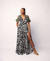 WRAP DRESS - BLACK AND WHITE