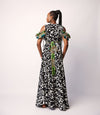 WRAP DRESS - BLACK AND WHITE