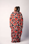 KIMONO JACKET - ORANGE/BLACK