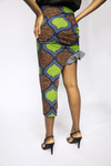 CUT OUT SIDE SKIRT - GREEN