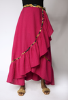 PINK WRAP SKIRT