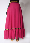 PINK WRAP SKIRT