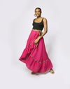 PINK WRAP SKIRT