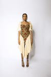 DROP WAIST DETAIL DRESS