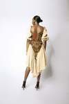DROP WAIST DETAIL DRESS