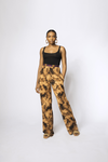PAJAMA TROUSERS - BROWN