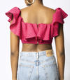 PINK CROP BLOUSE