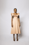 RUFFLE A LINE DRESS - BLUSH