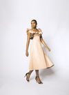 RUFFLE A LINE DRESS - BLUSH
