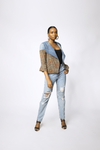 DENIM BOXY JACKET - BLUE