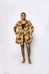 PAJAMA BLOUSE - BROWN