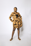 PAJAMA BLOUSE - BROWN