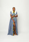 FIT AND FLARE SHIRT DRESS (GEO)