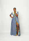 FIT AND FLARE SHIRT DRESS (GEO)