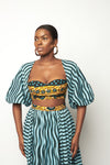 PINSTRIPE CROP TOP